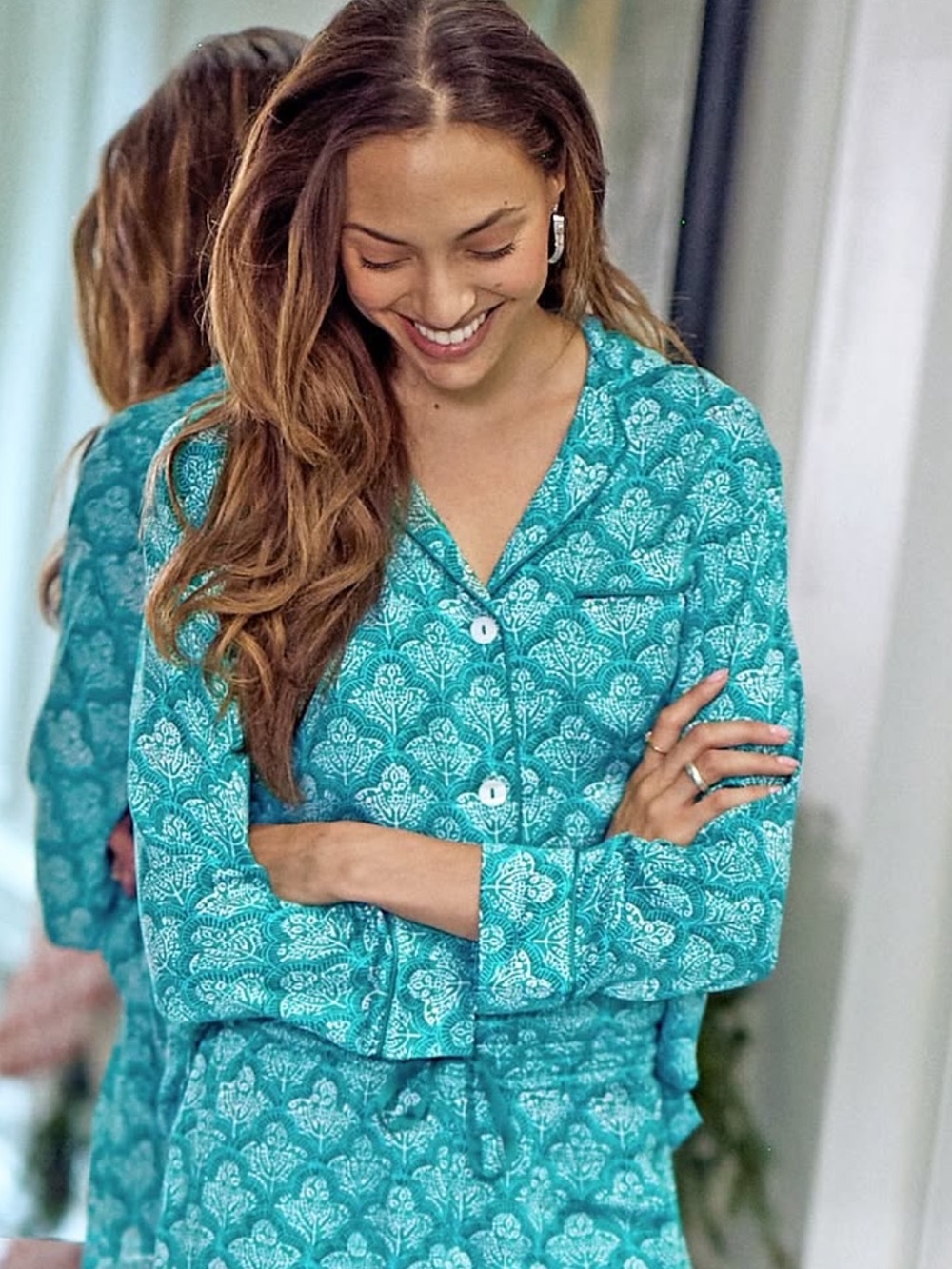 Roller Rabbit | Jemina Long Sleeve Pajama Top XL